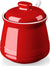 Sugar Bowl with Lid and Spoon 12OZ Sugar Dispenser Bowl, Red