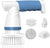 Electric Spin Scrubber Cordless with 4 Replaceable Brush Heads for Bathtub, Tile, Floor, Toilet, Kitchen - Blue