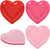 Disposable Valentine's Day Pink Red Paper Plates Heart Shaped, 24 Packs