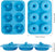 Donut Mold Set of 2 Silicone Bagels Baking Donut Pan, Blue