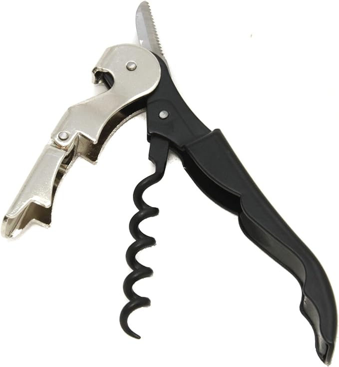 Waiters Corkscrew with Foil Cutter and Bottle Opener 5"