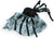 Halloween Animatronic Jumping Spider 21" Halloween Décor, Black