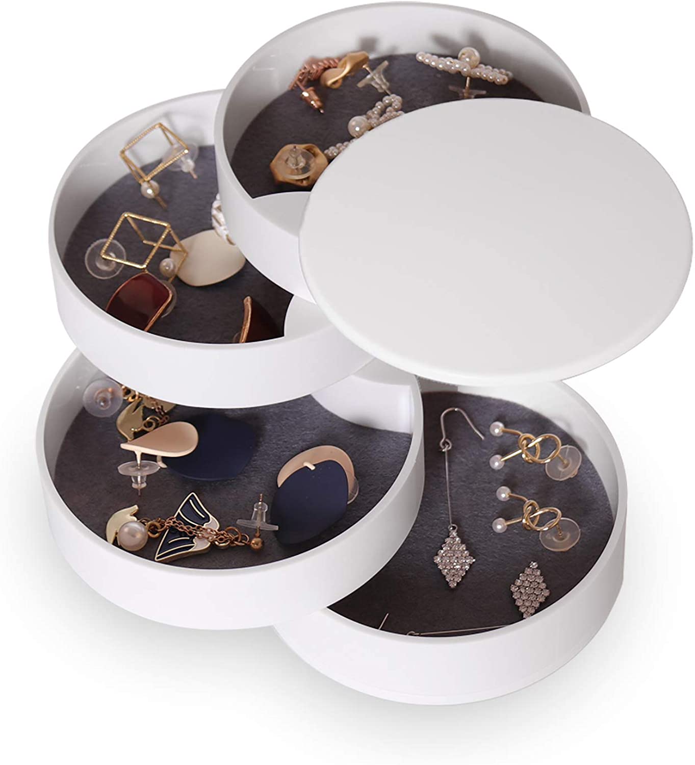 Jewelry Organizer Storage Box Earring Ring Holder