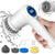 Cordless Electric Spin Scrubber with LED Display for Bathroom, Tub, Kitchen Stove, Tile Grout with 4 Brush Heads (White)