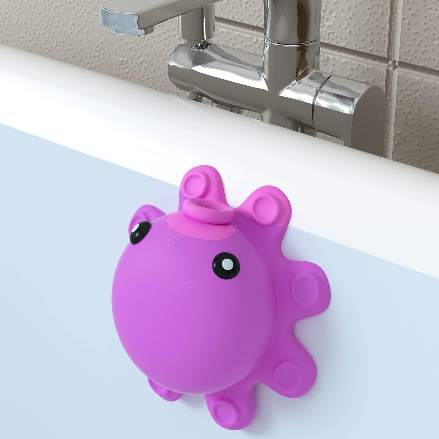 Bathtub Drain Cover Tub (Silicone, Hot Pink)