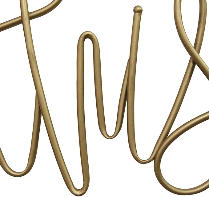 Stratton Home &quot;This is Us&quot; Metal Wall Decor Gold