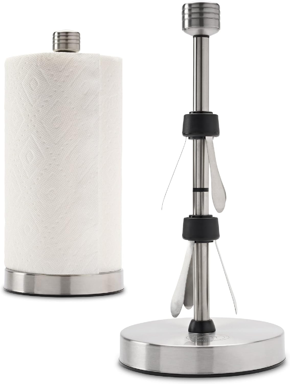 Paper Towel Holder Stand Stainless Steel, Silver