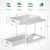 Under Sink Organizer with 2 Sliding Drawers 2 Pack Bathroom Organizer Under Cabinet, White