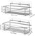 Caddy Shower Basket Shelf with 5 Hooks Adhesive Organizer Storage Rack, 2 Pack