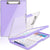 Clipboard with Storage Clip Boards 8.5 x 11 with 2 Storage Case, Purple