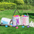 Easter Baskets 3 Pack Easter Egg Hunt Basket with Handle (Pink, Blue, and Purple)