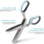 Kitchen Salad Scissors with 5 Blade and Cover (Blue)