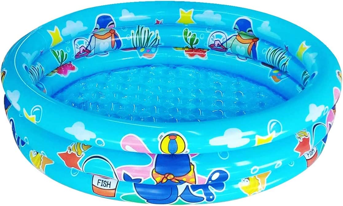 Pool Kiddie Inflatable Swimming Kids Pool (Blue)