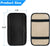 Car Armrest Storage Box Mat, Fiber Leather Car Center Console Cover (Black)