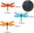 Garden Fence Metal Dragonfly 3 Pack Hanging Decorations