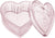 Pink Crystal Glass Heart-Shaped Storage Box Embossed Jewelry Box Candy Box with Lid