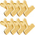 Chip Clips Bag Clips 3" 8 Pack Stainless Steel Gold Clips