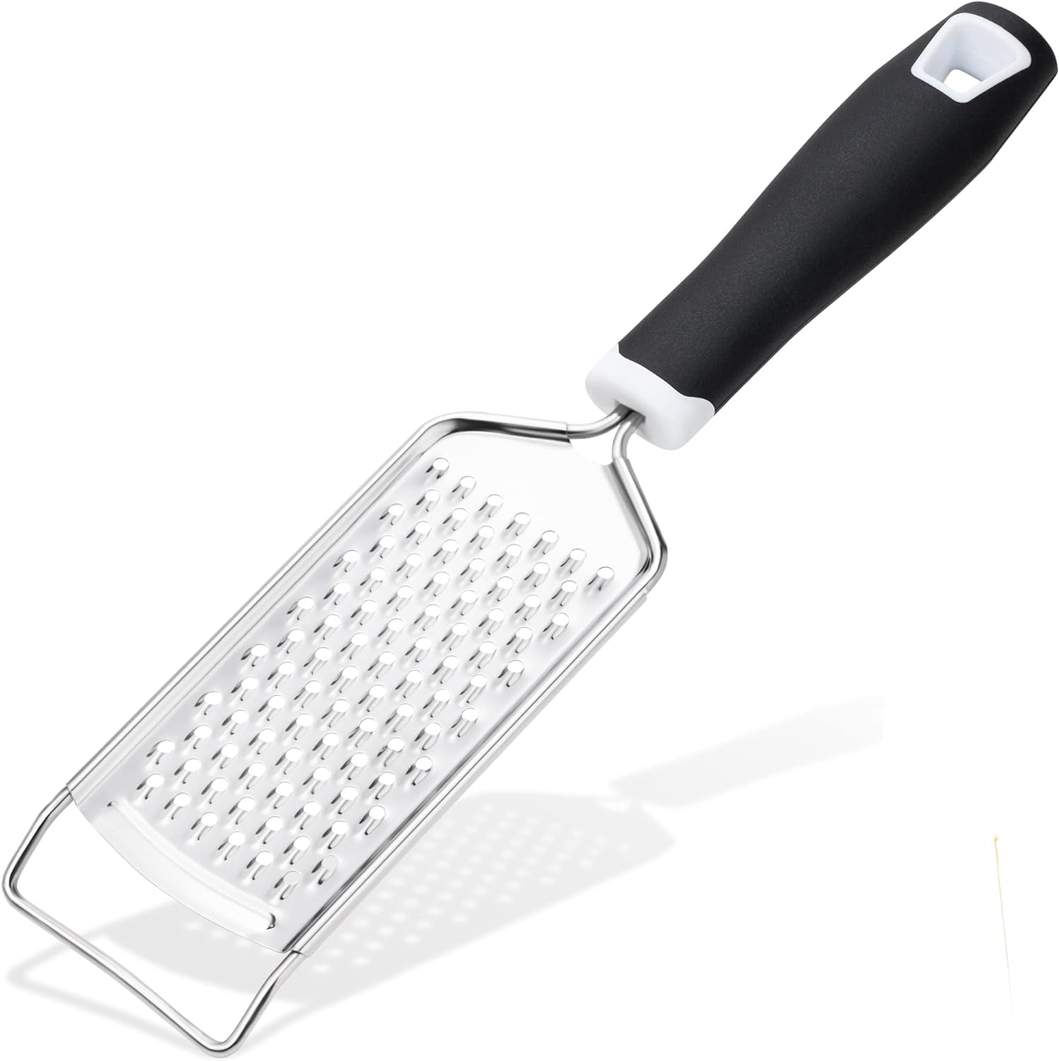 Cheese Graters for Kitchen Stainless Steel Handheld, Metal Lemon Zester Grater With Handle