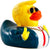 Squeaking Dashboard Duck with Cool Shades & Golden Bling