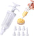 Cake Decorating Kit with 8 Piping Tips Cake Decorating Gun, White