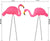 Pink Flamingo Yard Pack of 2 Flamingo Garden Statue Decoration