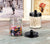 Bathroom Vanity Storage 4 Pack Jars with Stainless Steel Lids & Cute Stickers