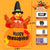 Thanksgiving Inflatables Turkey 6 FT Standing in The Pumpkin, Blow Up Yard Decoration Clearance with Build-in LED Lights