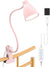 Desk Lamp with Clamp 10W 38 LED Clip on Light 3 Color 10 Brightness Auto Off Timer, Pink