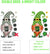 Gnome Leprechaun Footprint Decals for St. Patrick's Day Decoration (9 Sheets)