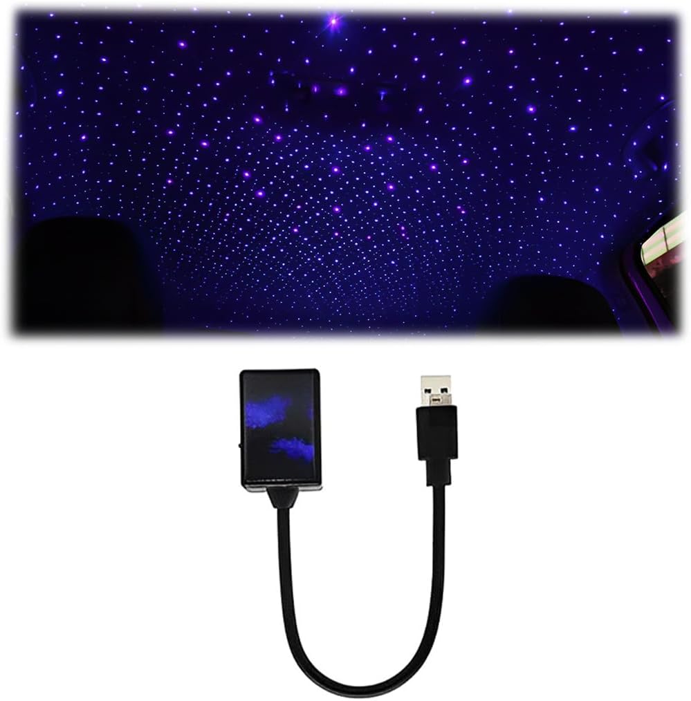 Romantic Night Light Portable USB Car Ceiling Light with Sound Activated LEDs