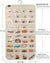 Hanging Jewelry Organizer, 80 Pocket Organizer, Beige