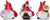 Ladybug Gnome Figurines Decorations Flower Ladybug