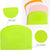 Dough Scraper Bench Scraper 4 Pieces for Baking Bread Cake Dough Fondant Icing (White, Green, Orange, Pink)