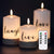 Flameless LED Candles Battery Operated with Hemp Rope & Remote Timer, Pack of 3