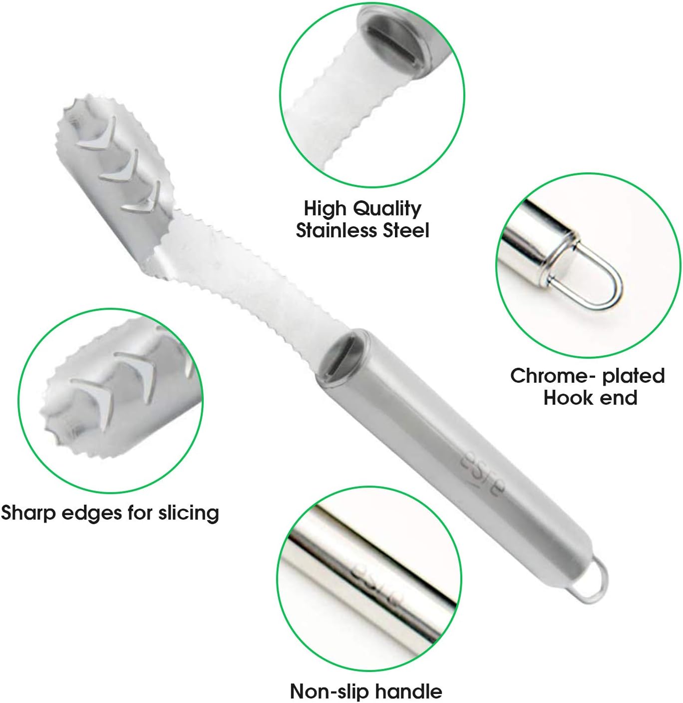 Stainless Steel Pepper Core Remover Kitchen Gadget Seed Remover Dishwasher Safe