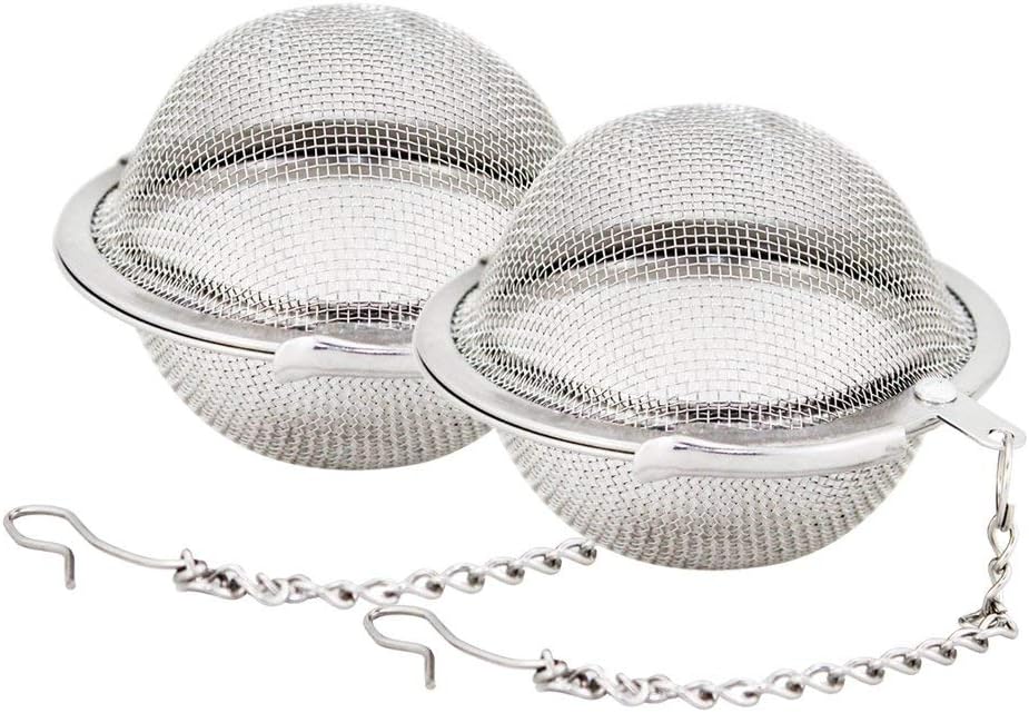 Tea Infuser Strainer Filters 2 Pack, 2.1 Inch Tea Strainers Tea