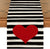 Stripes Love Stripes Valentine's Day Table Runner (13" x 72")