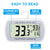 Digital Waterproof Refrigerator Fridge Thermometer (2 Pack)