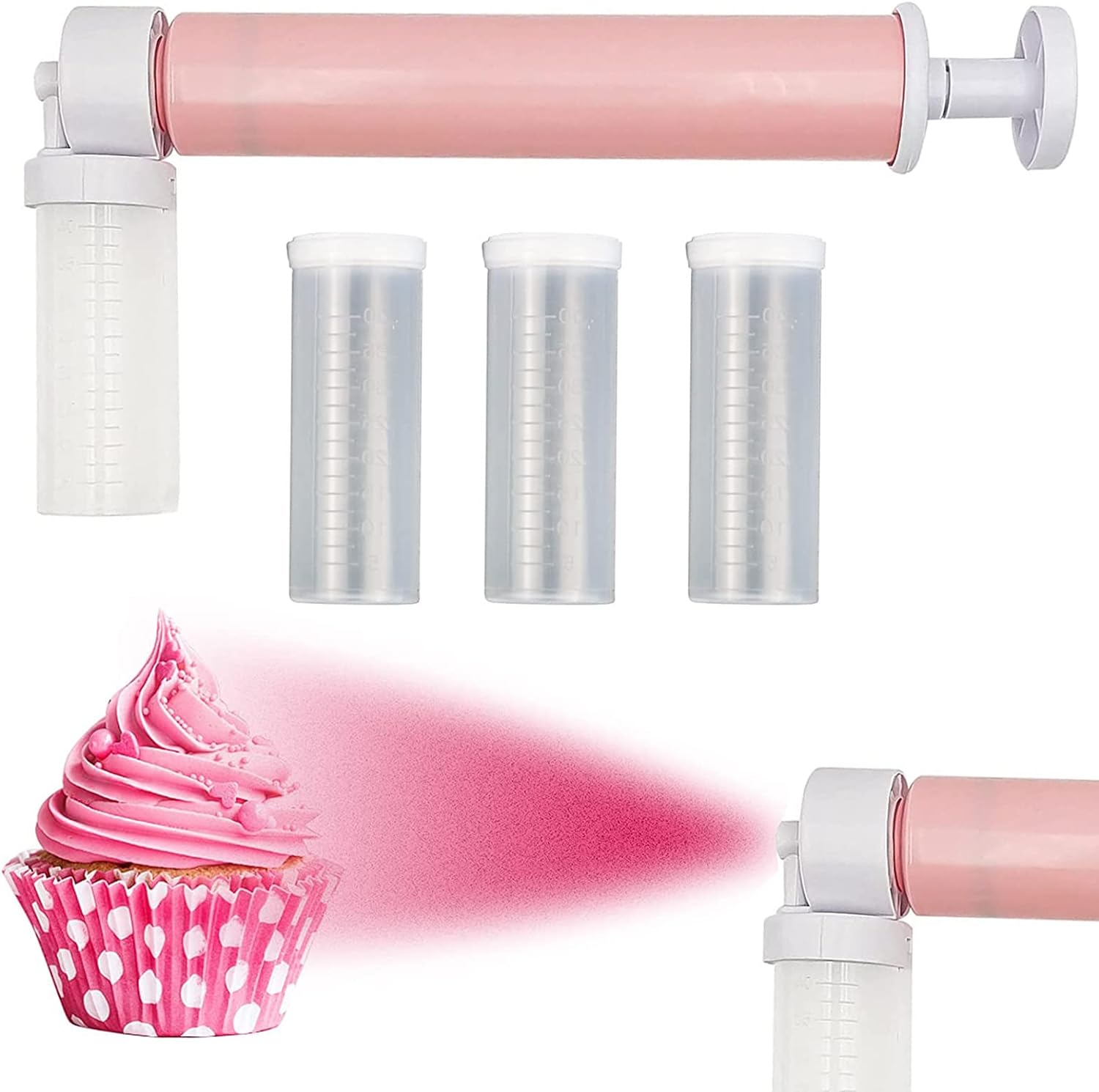 Baking Tool Manual Airbrush with 4pcs Cake Spray Tube