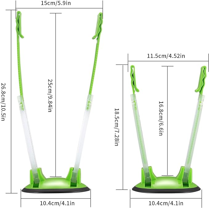 Freezer Bag Holder Stand 4 Pack, Kitchen Gadget Adjustable Food Storage Holders