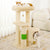 Cute Cat Tree Cat Tower Sturdy with 12cm Thickened Sisal Scratching Post for Indoor, Green