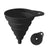 Kitchen Funnel Collapsible Silicone Funnels for Kitchen Use, Black