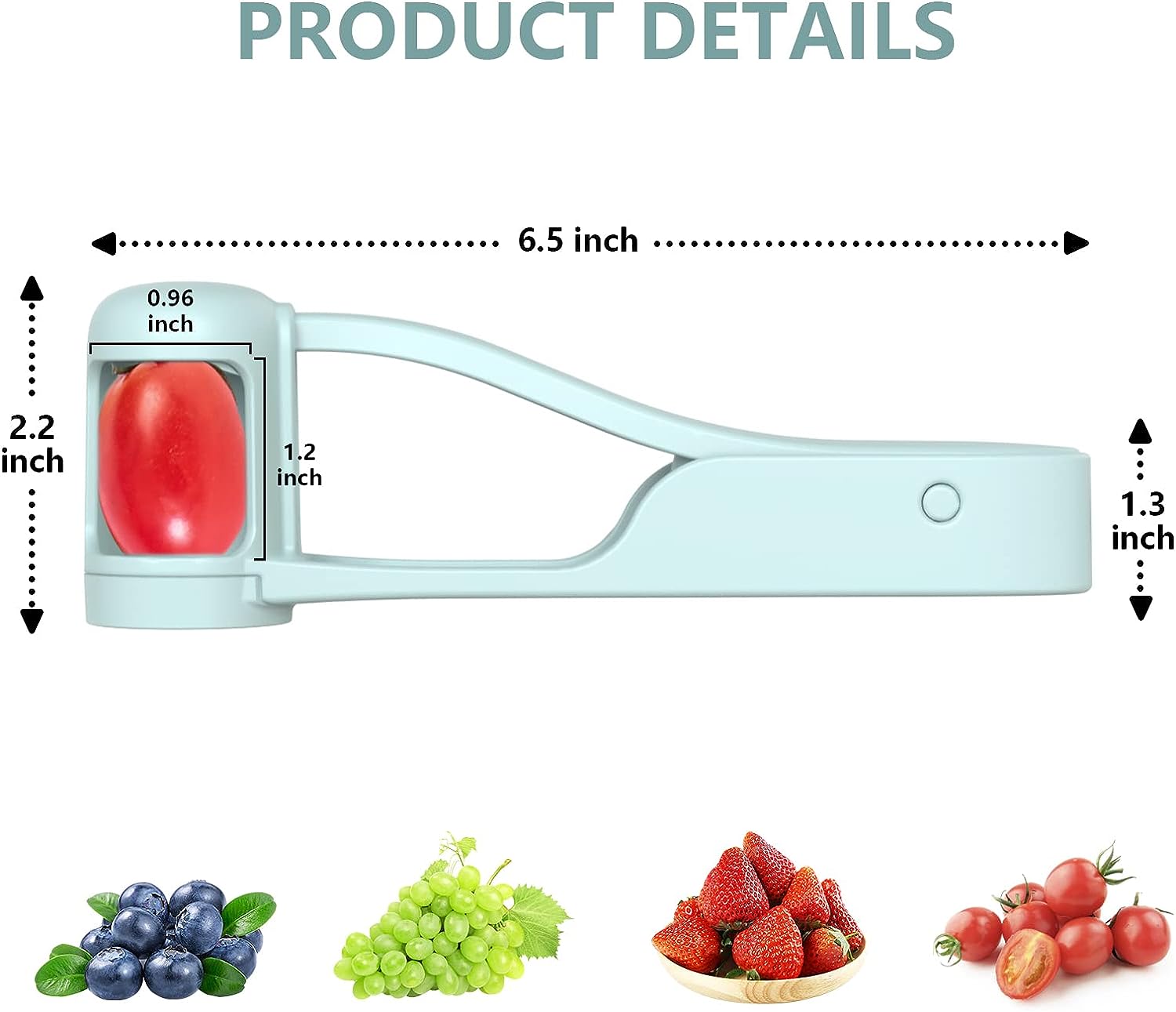 Fruit Cutter Grape Cherry Tomato Strawberry Cutter Stainless Steel Kitchen Gadget