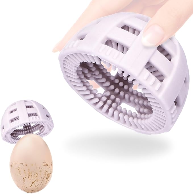 Silicone Egg Brush for Fresh Egg Cleaner, Light Purple