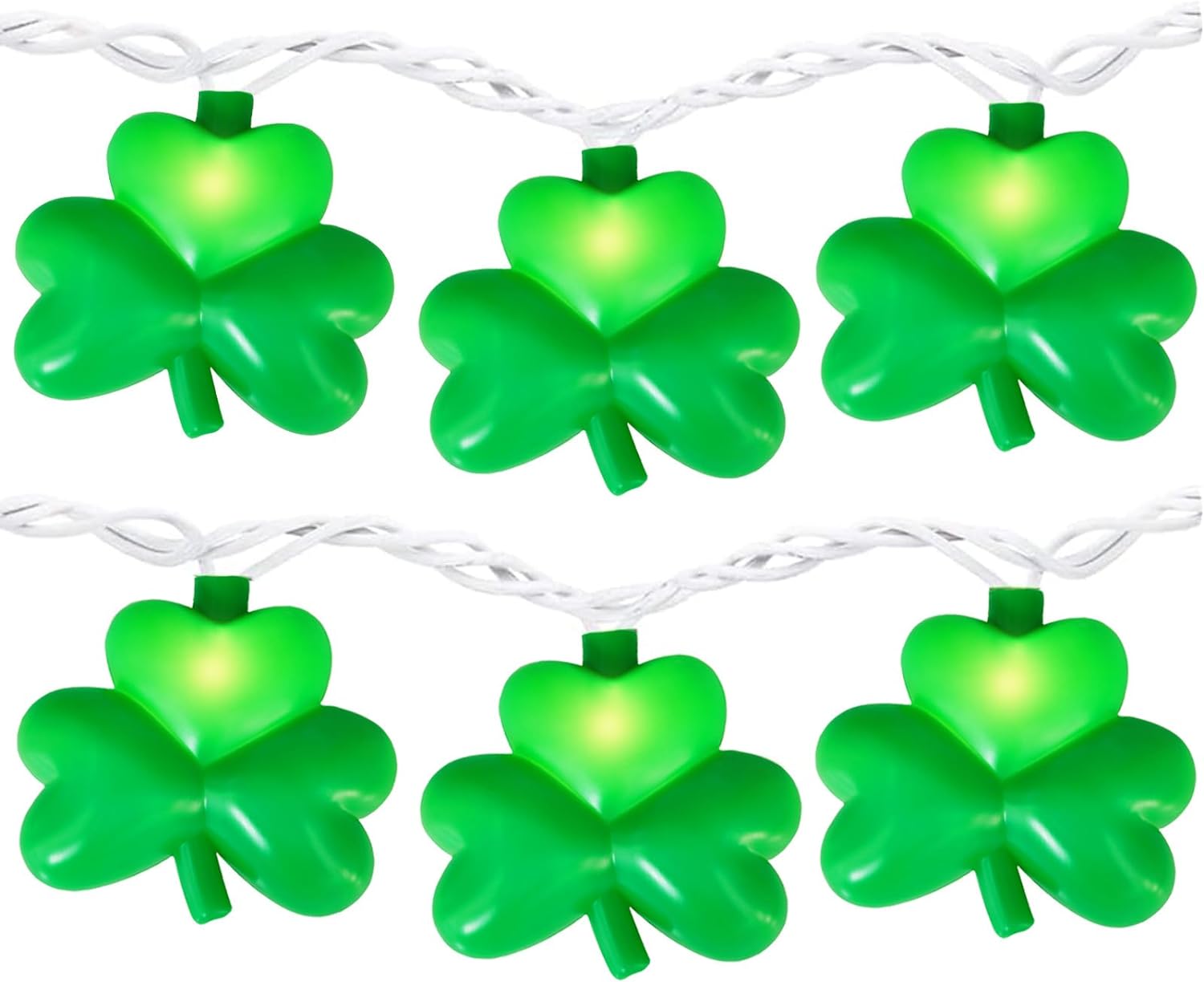 Shamrock Lights 8.5FT String Lights for St Patrick's Day Decorations