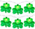 Shamrock Lights 8.5FT String Lights for St Patrick's Day Decorations