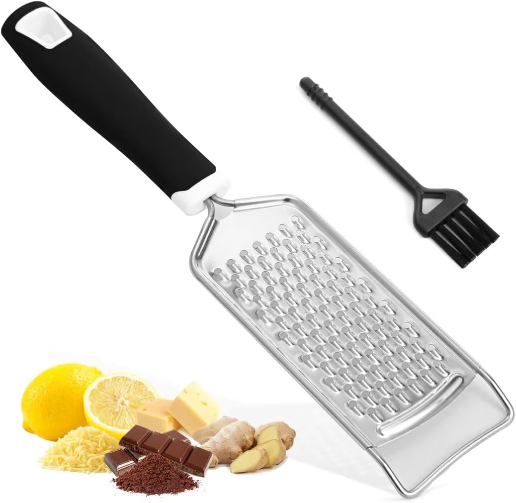 Handheld Stainless Steel Cheese Grater Cheese Shredder with Soft Handle