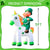 Inflatable Decorations 5FT Happy Leprechaun on Unicorn Playing Guitar Blow Up Décor with Built-in LED Lights