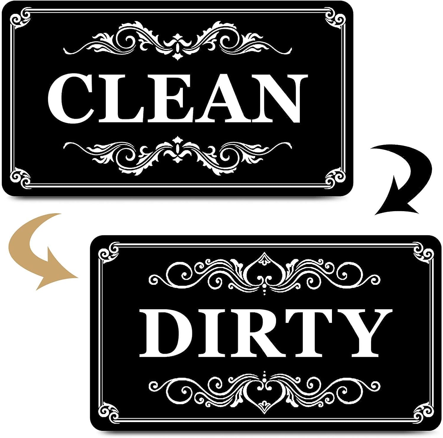 Dishwasher Magnet Clean Dirty Sign Magnet for Kitchen Organization and Storage Necessities