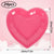 Disposable Valentine's Day Pink Red Paper Plates Heart Shaped, 24 Packs